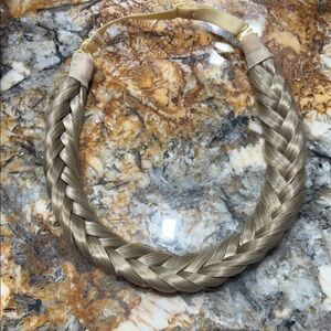 Elegant Braided Hairband - Blonde